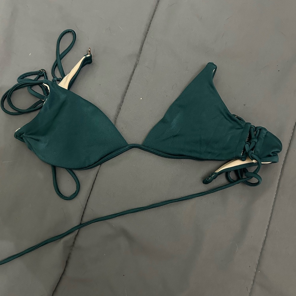 Emerald Green Triangle Bikini Top